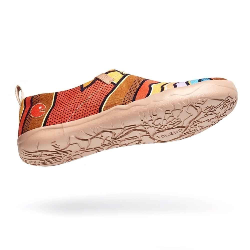 UIN Women's Slip On Casual Loafers Comfort Walking Shoes (Sunset in Santorini) - Picture 9 of 11